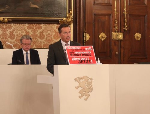 Völkerrecht gilt auch für die KPÖ: Rücktritt von Werner Murgg gefordert