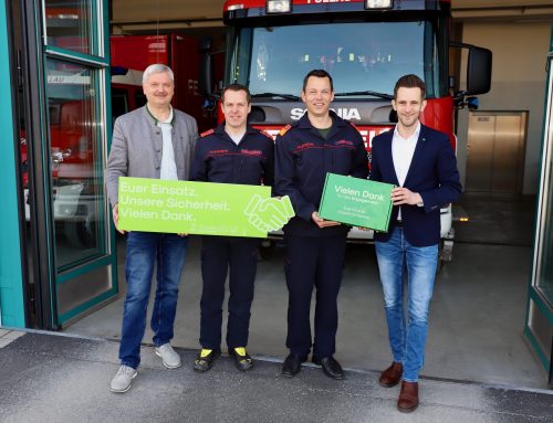 Kraftspende-Box für die Freiwillige Feuerwehr Pöllau als Dank für den wertvollen Einsatz
